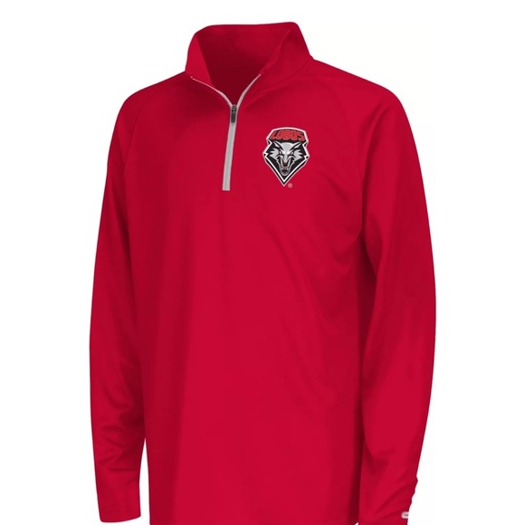 lobos Other - New Mexico Lobos Red Long Sleeve Quarter-Zip Shirt